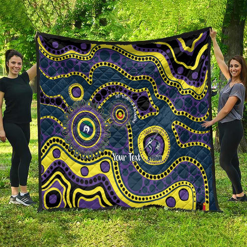 Storm NAIDOC Week 2026 Personalised Quilt 50 Years of Deadly Aboriginal Art