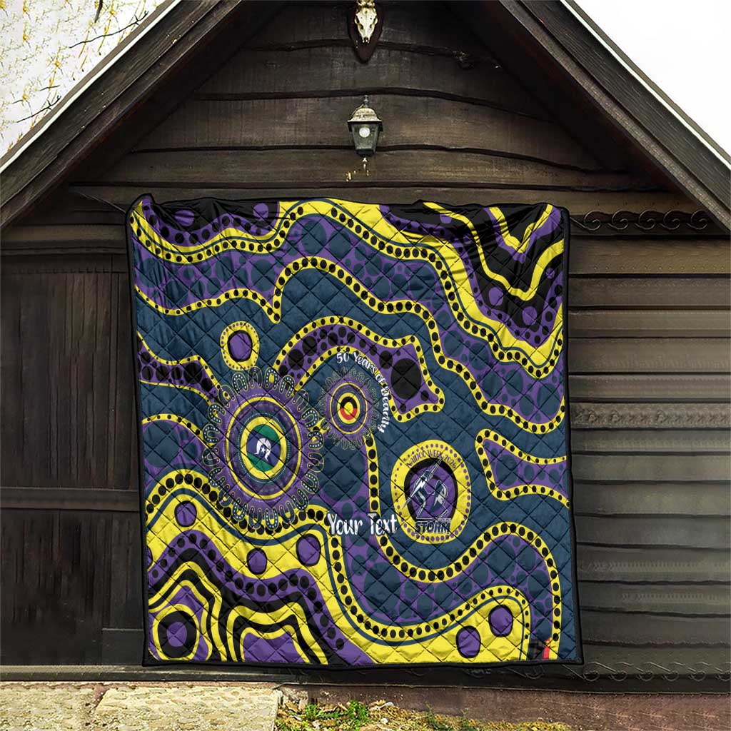 Storm NAIDOC Week 2026 Personalised Quilt 50 Years of Deadly Aboriginal Art