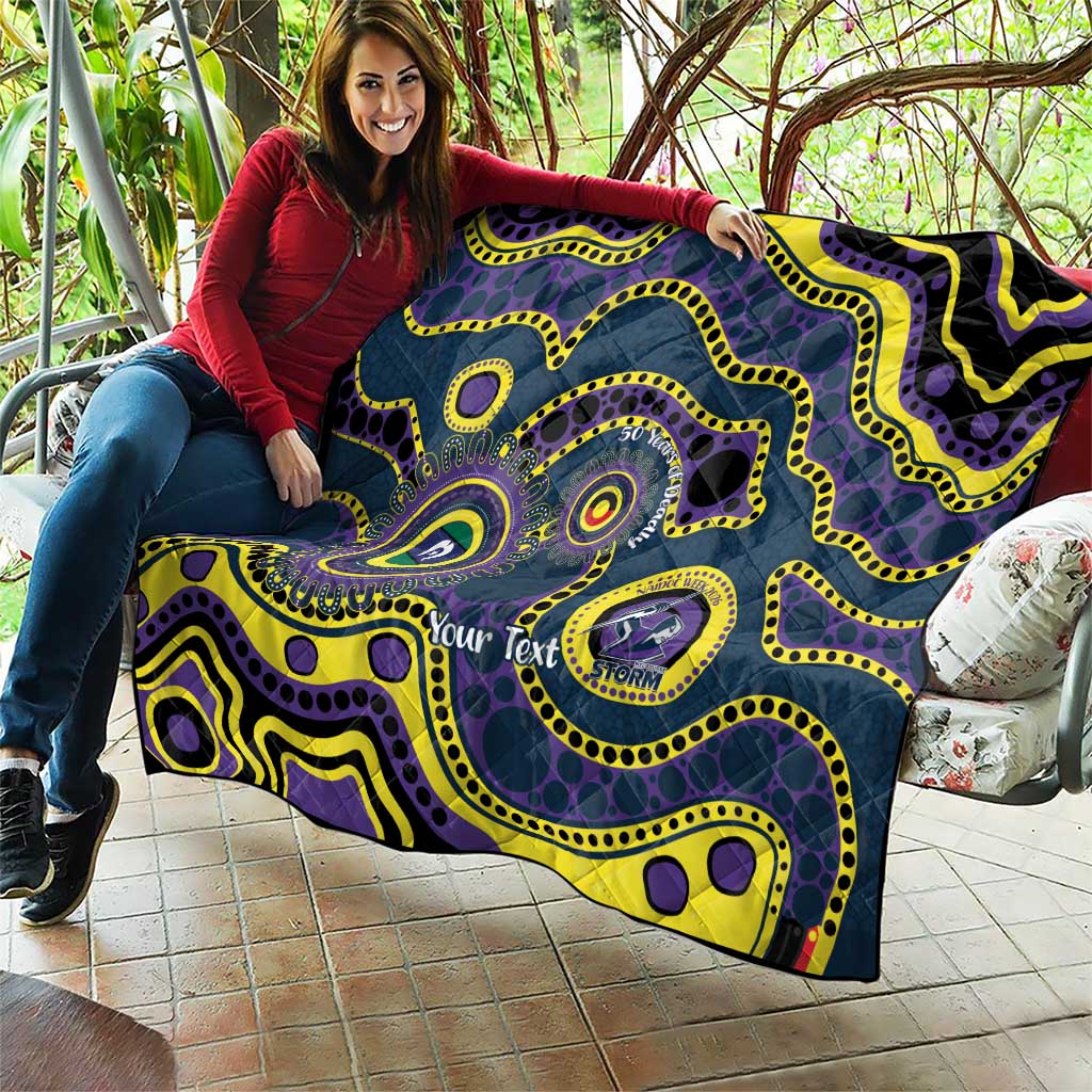 Storm NAIDOC Week 2026 Personalised Quilt 50 Years of Deadly Aboriginal Art