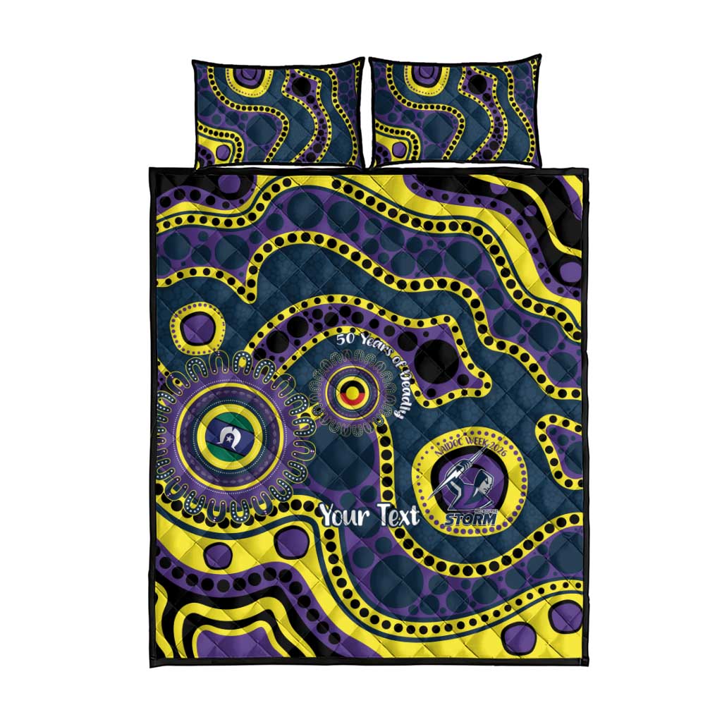Storm NAIDOC Week 2026 Personalised Quilt Bed Set 50 Years of Deadly Aboriginal Art
