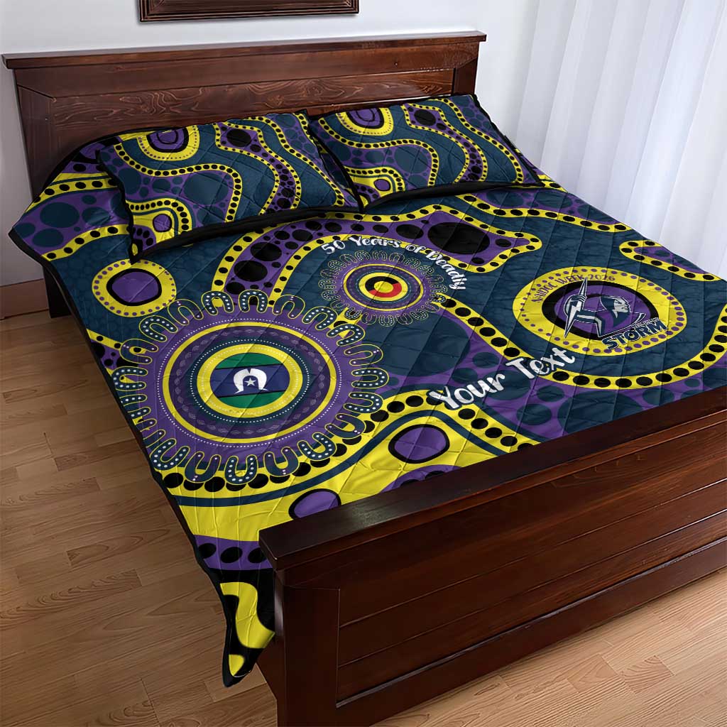 Storm NAIDOC Week 2026 Personalised Quilt Bed Set 50 Years of Deadly Aboriginal Art