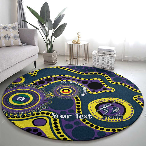 Storm NAIDOC Week 2026 Personalised Round Carpet 50 Years of Deadly Aboriginal Art