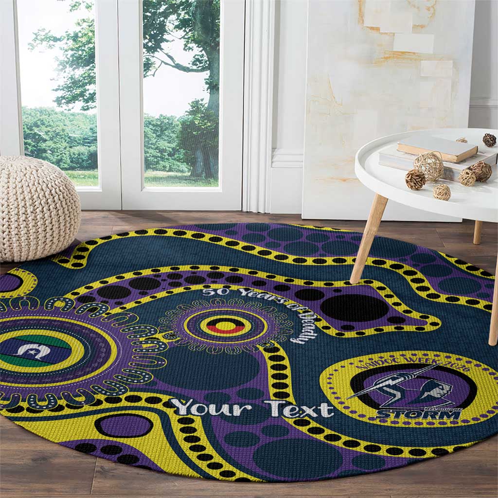 Storm NAIDOC Week 2026 Personalised Round Carpet 50 Years of Deadly Aboriginal Art