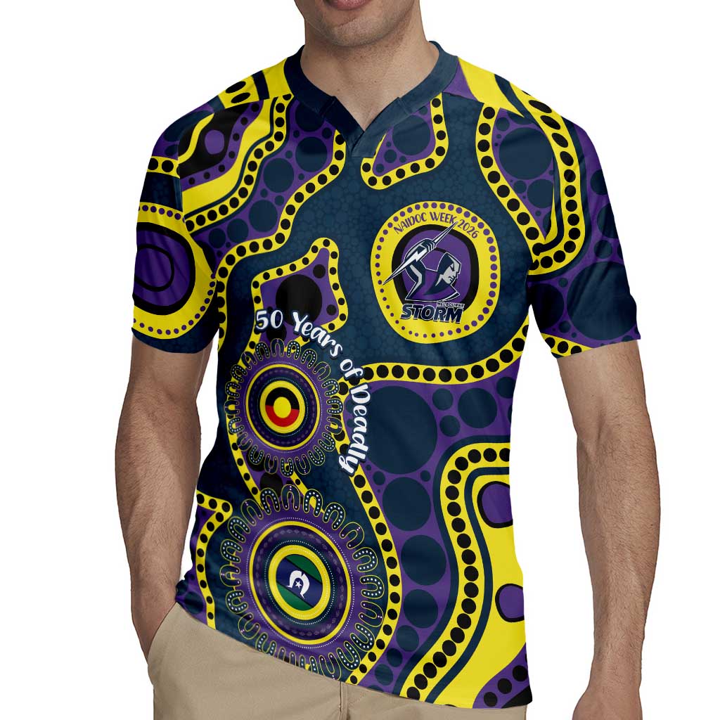 Storm NAIDOC Week 2026 Personalised Rugby Jersey 50 Years of Deadly Aboriginal Art