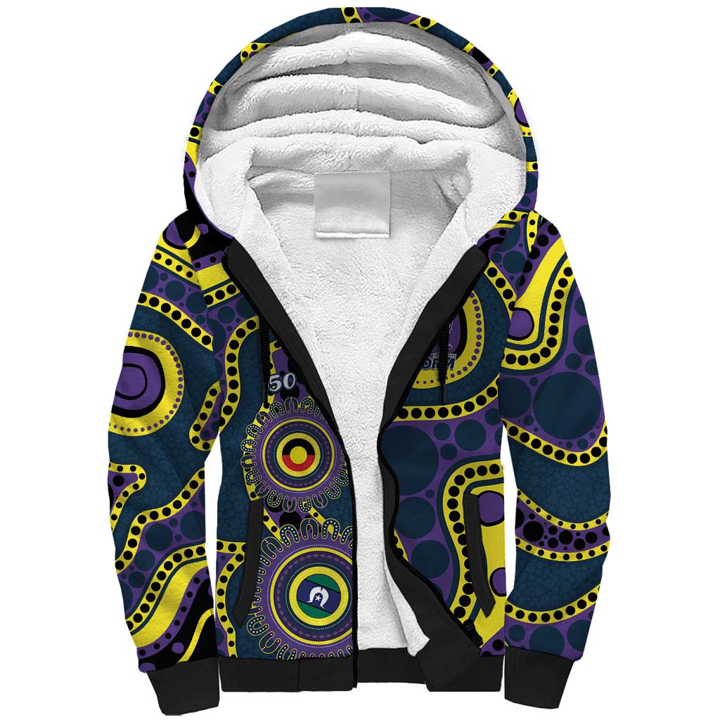 Storm NAIDOC Week 2026 Personalised Sherpa Hoodie 50 Years of Deadly Aboriginal Art