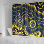 Storm NAIDOC Week 2026 Personalised Shower Curtain 50 Years of Deadly Aboriginal Art