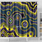 Storm NAIDOC Week 2026 Personalised Shower Curtain 50 Years of Deadly Aboriginal Art