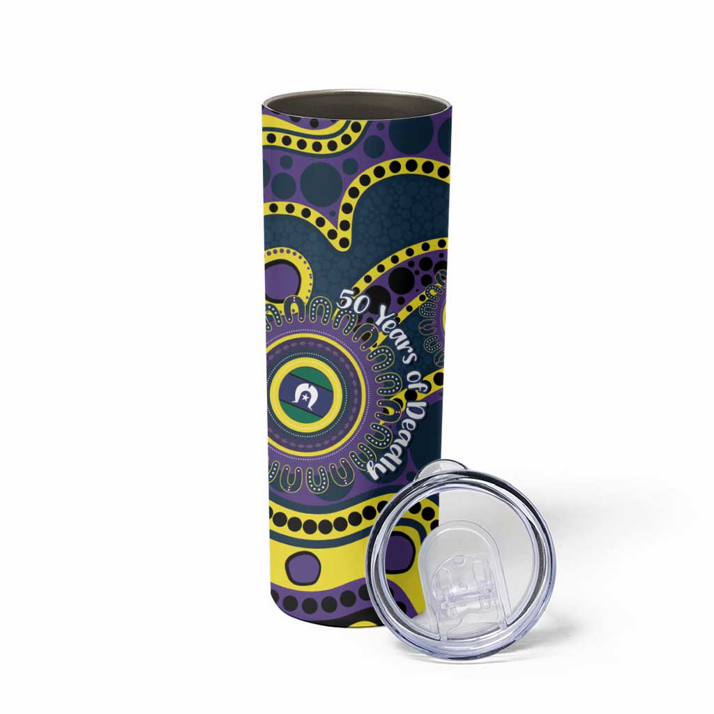 Storm NAIDOC Week 2026 Personalised Skinny Tumbler 50 Years of Deadly Aboriginal Art