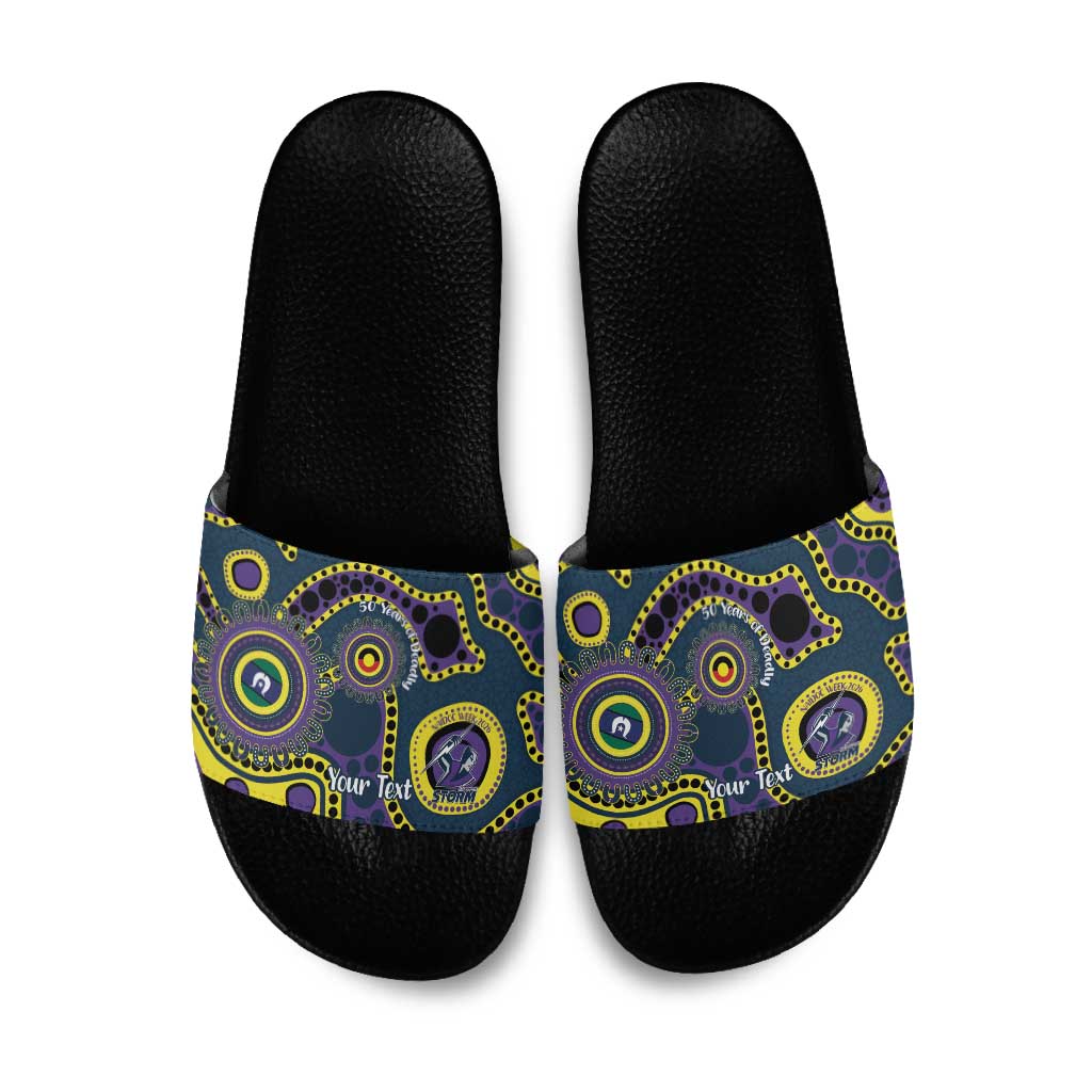 Storm NAIDOC Week 2026 Personalised Slide Sandals 50 Years of Deadly Aboriginal Art