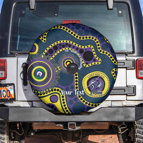 Storm NAIDOC Week 2026 Personalised Spare Tire Cover 50 Years of Deadly Aboriginal Art