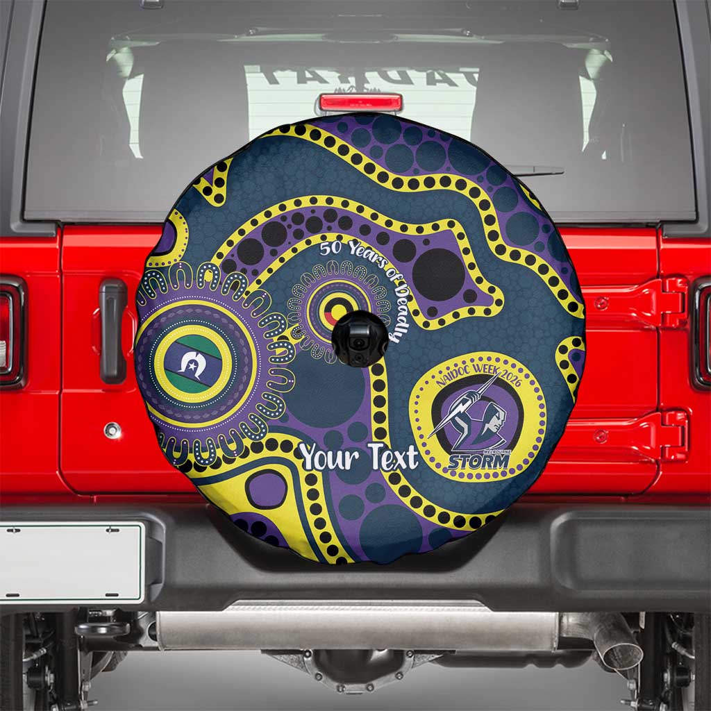 Storm NAIDOC Week 2026 Personalised Spare Tire Cover 50 Years of Deadly Aboriginal Art