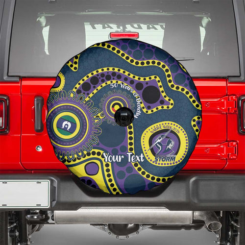 Storm NAIDOC Week 2026 Personalised Spare Tire Cover 50 Years of Deadly Aboriginal Art