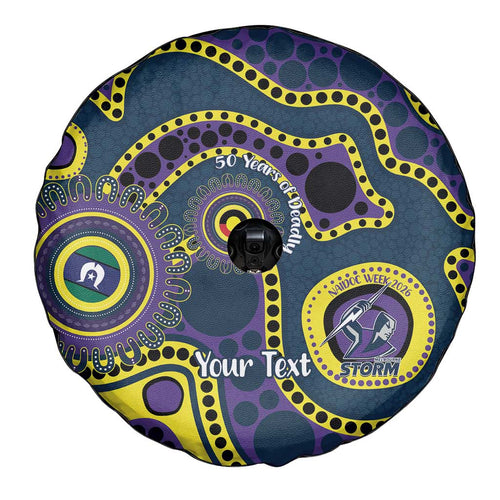 Storm NAIDOC Week 2026 Personalised Spare Tire Cover 50 Years of Deadly Aboriginal Art