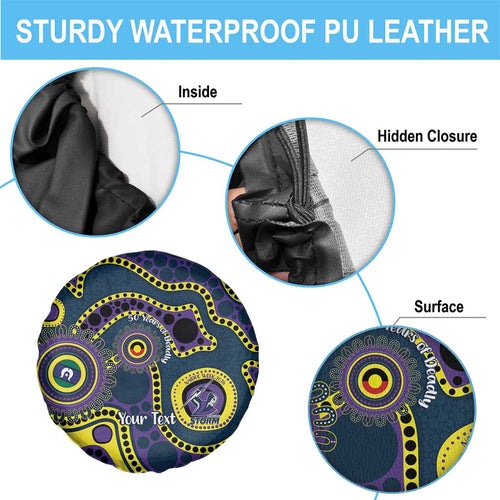 Storm NAIDOC Week 2026 Personalised Spare Tire Cover 50 Years of Deadly Aboriginal Art