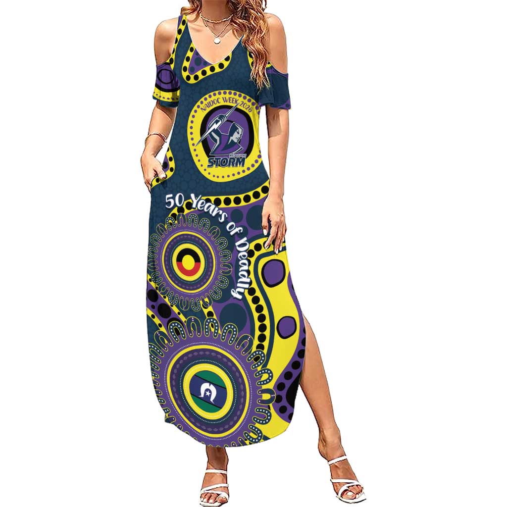 Storm NAIDOC Week 2026 Personalised Summer Maxi Dress 50 Years of Deadly Aboriginal Art