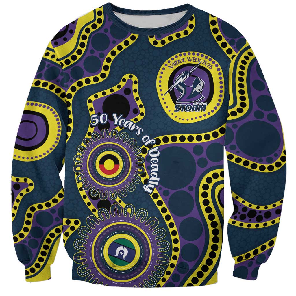 Storm NAIDOC Week 2026 Personalised Sweatshirt 50 Years of Deadly Aboriginal Art