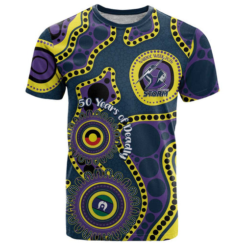 Storm NAIDOC Week 2026 Personalised T Shirt 50 Years of Deadly Aboriginal Art