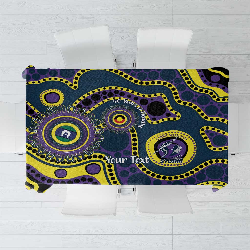 Storm NAIDOC Week 2026 Personalised Tablecloth 50 Years of Deadly Aboriginal Art