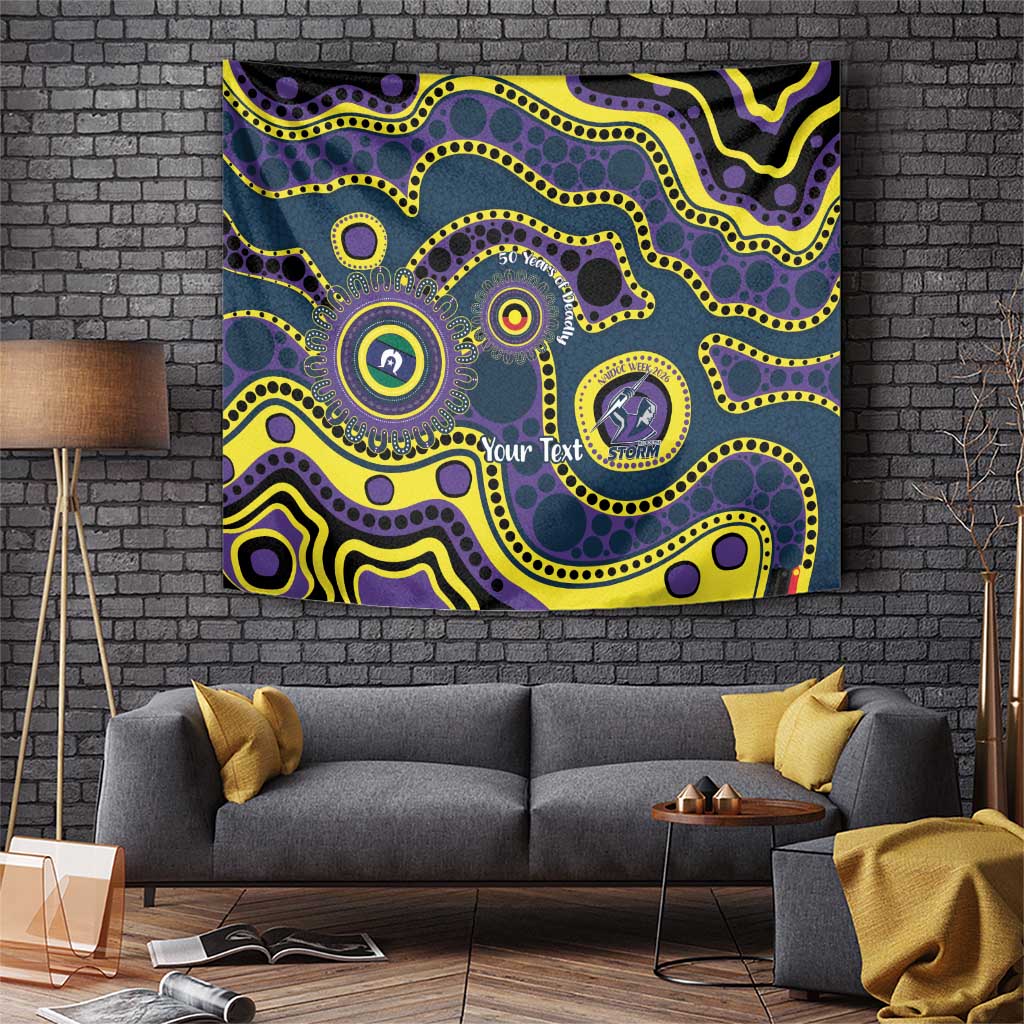 Storm NAIDOC Week 2026 Personalised Tapestry 50 Years of Deadly Aboriginal Art