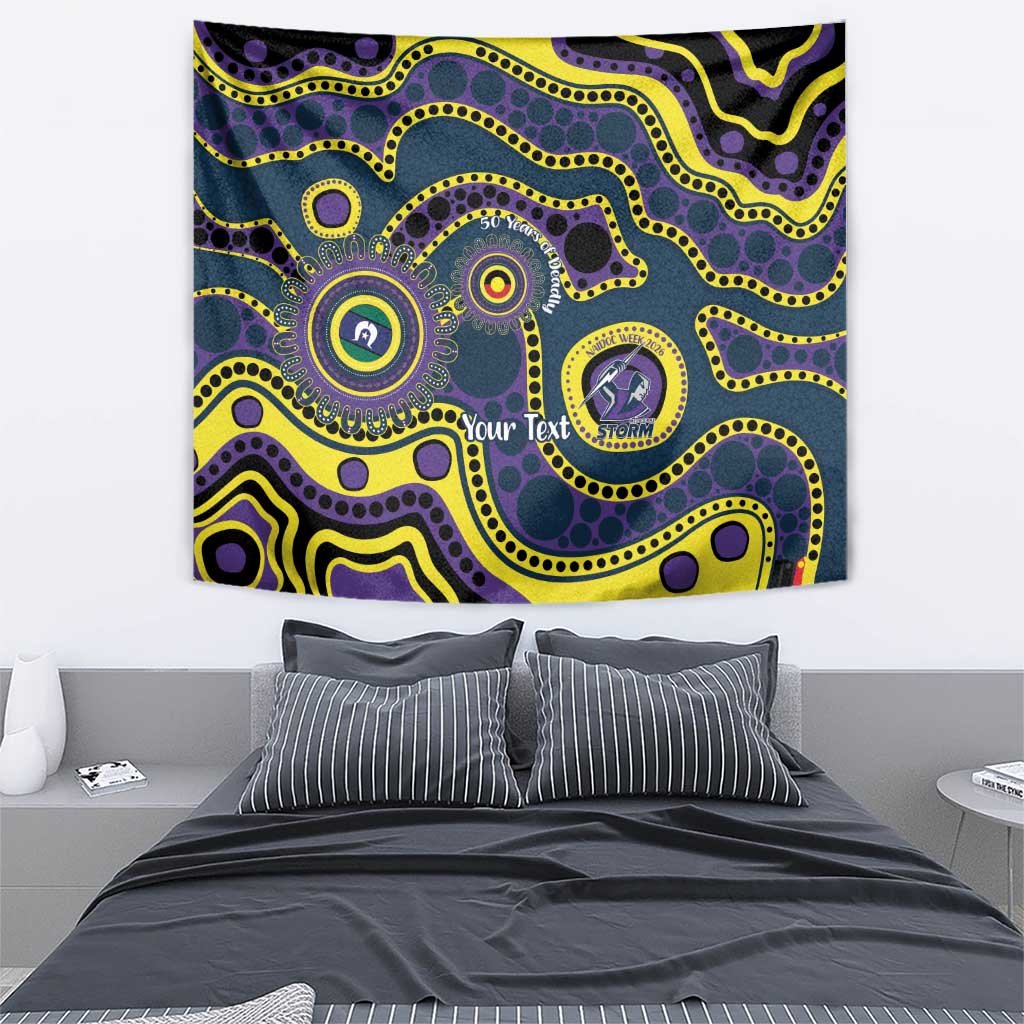 Storm NAIDOC Week 2026 Personalised Tapestry 50 Years of Deadly Aboriginal Art