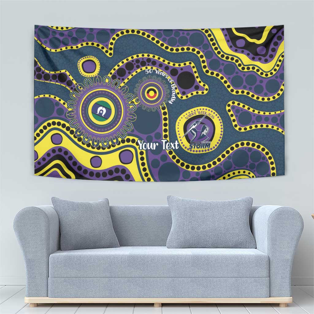 Storm NAIDOC Week 2026 Personalised Tapestry 50 Years of Deadly Aboriginal Art