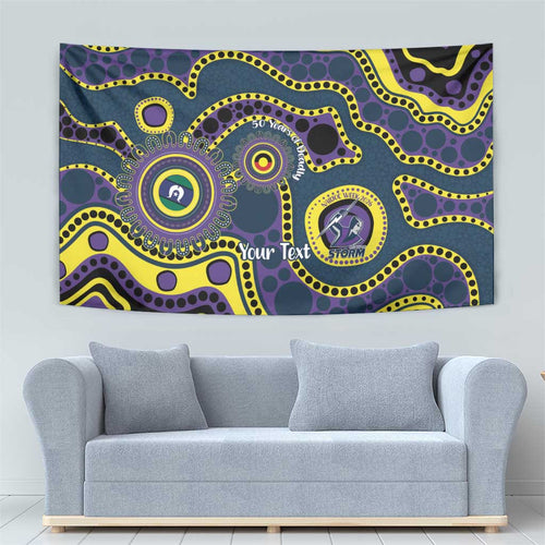 Storm NAIDOC Week 2026 Personalised Tapestry 50 Years of Deadly Aboriginal Art