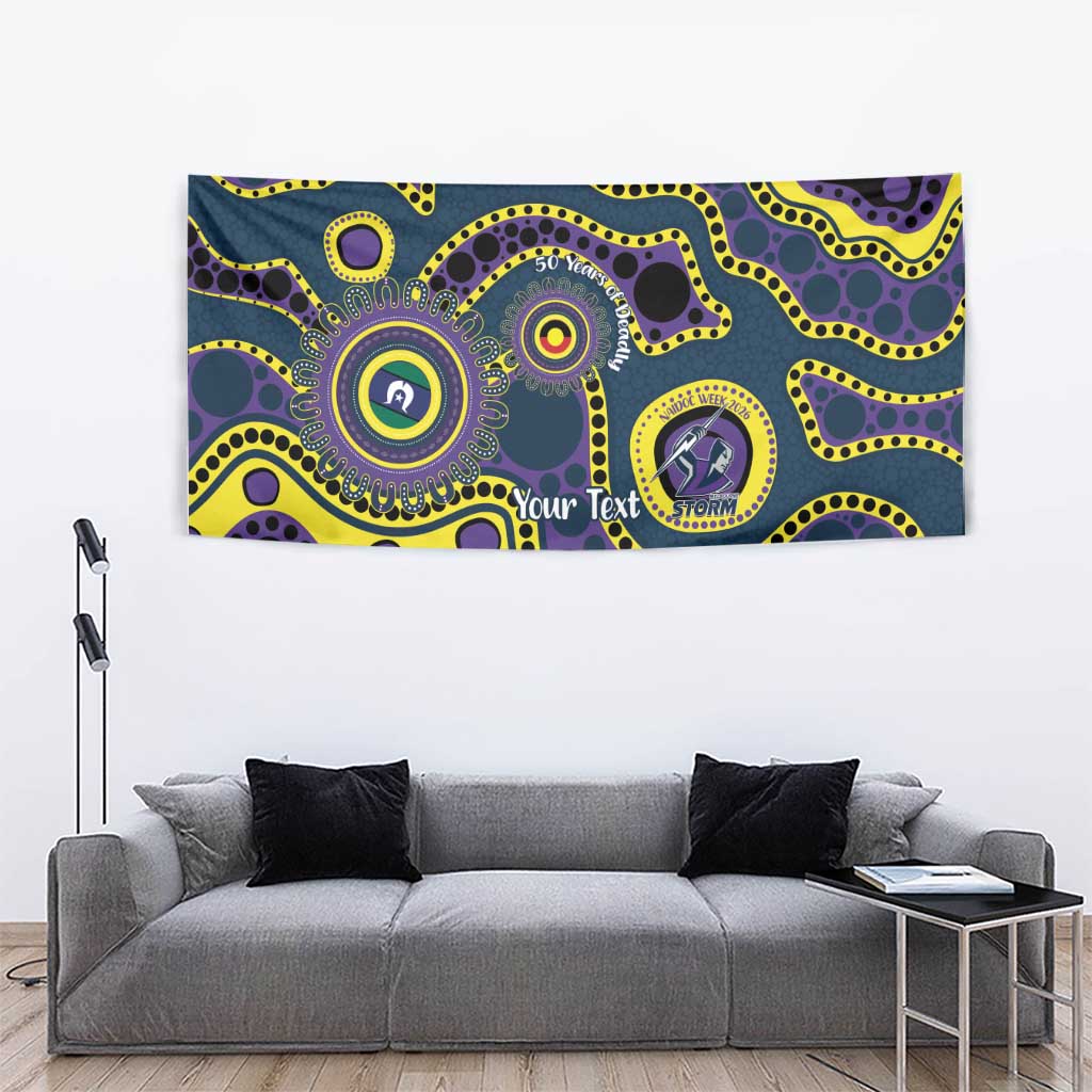 Storm NAIDOC Week 2026 Personalised Tapestry 50 Years of Deadly Aboriginal Art