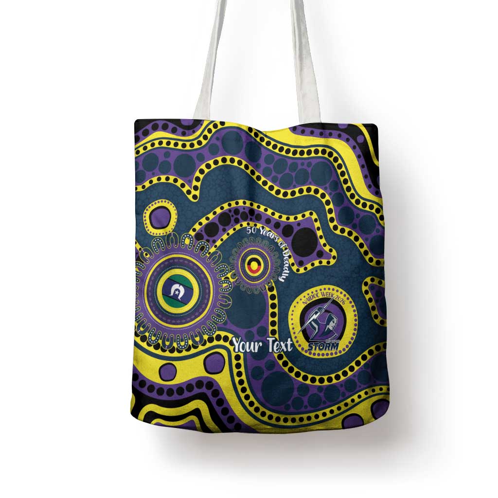 Storm NAIDOC Week 2026 Personalised Tote Bag 50 Years of Deadly Aboriginal Art