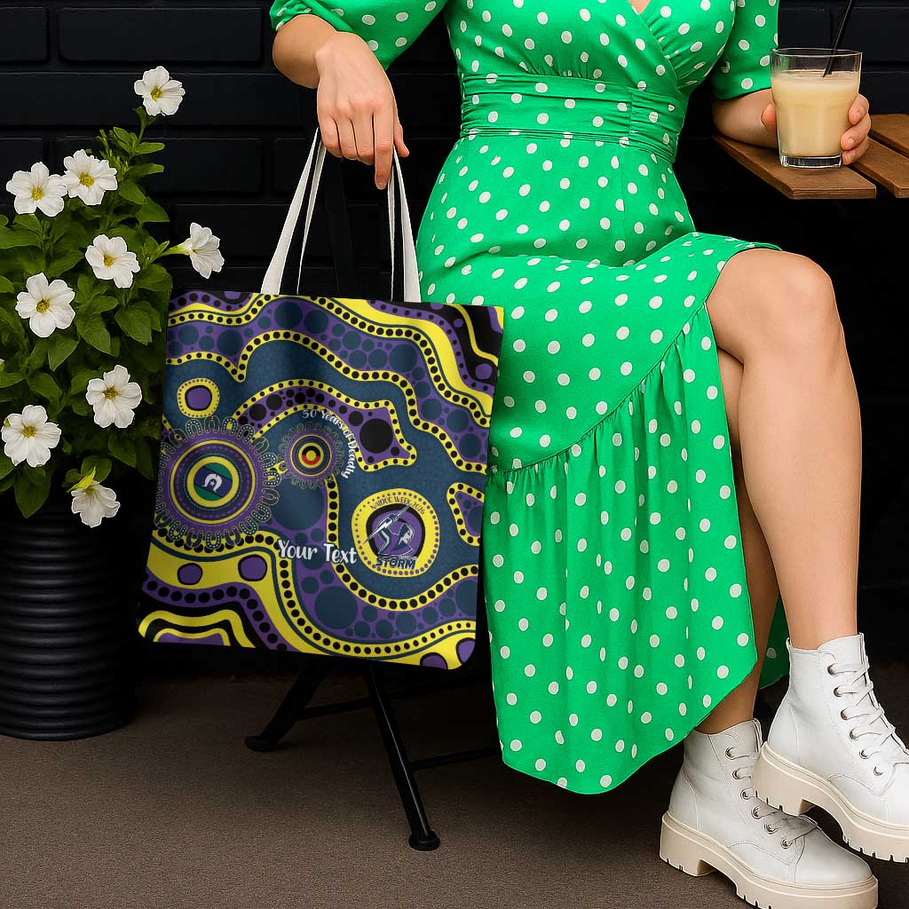Storm NAIDOC Week 2026 Personalised Tote Bag 50 Years of Deadly Aboriginal Art