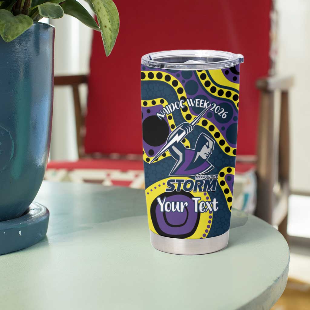Storm NAIDOC Week 2026 Personalised Tumbler Cup 50 Years of Deadly Aboriginal Art