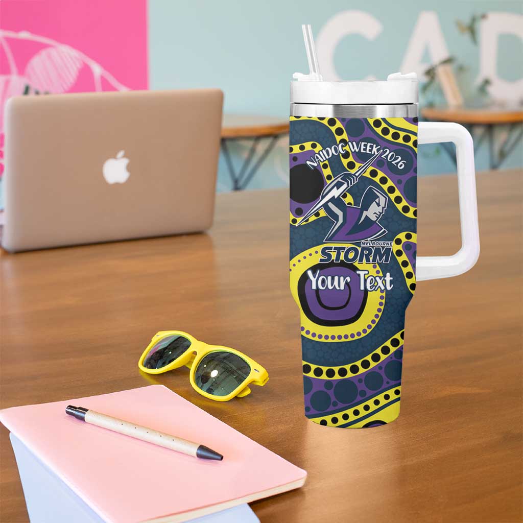 Storm NAIDOC Week 2026 Personalised Tumbler With Handle 50 Years of Deadly Aboriginal Art