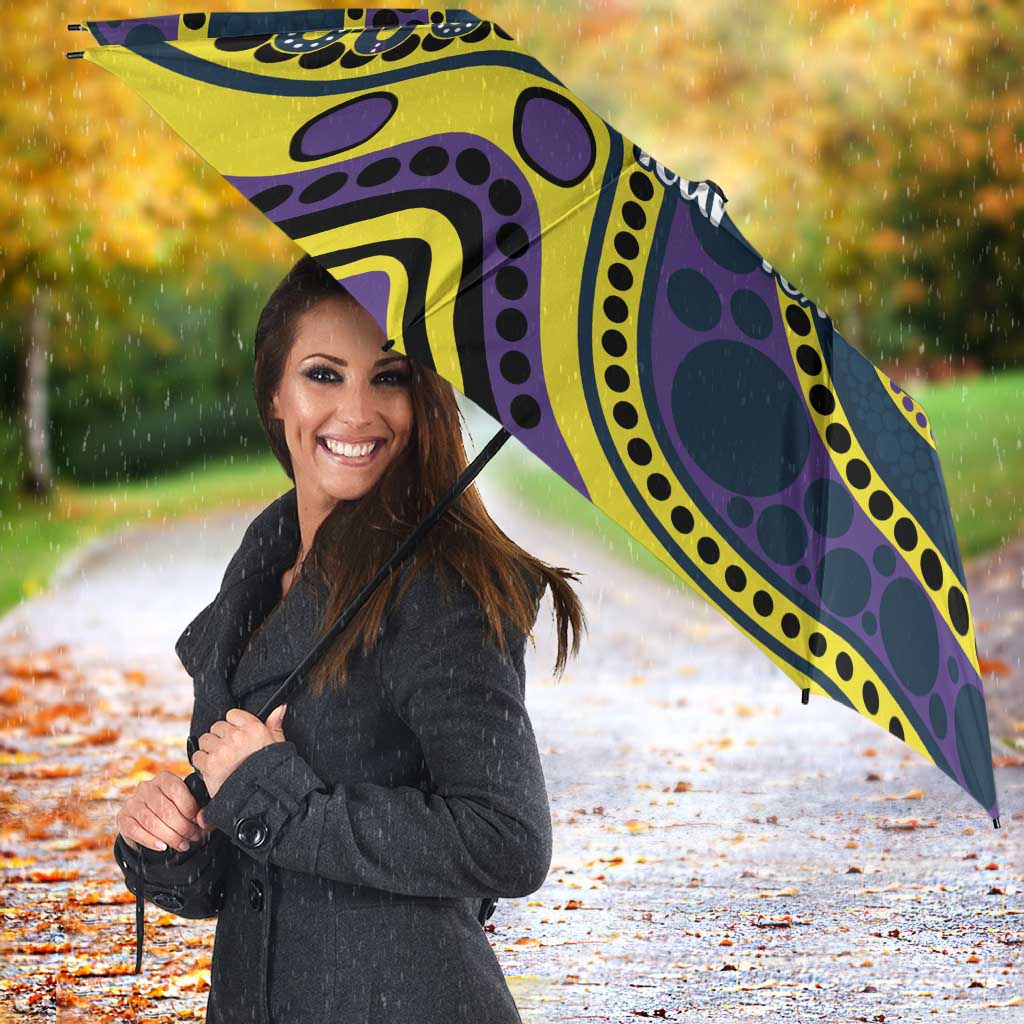 Storm NAIDOC Week 2026 Personalised Umbrella 50 Years of Deadly Aboriginal Art