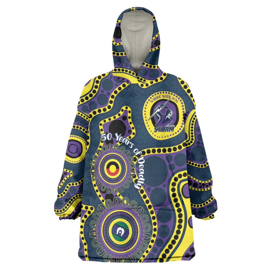 Storm NAIDOC Week 2026 Personalised Wearable Blanket Hoodie 50 Years of Deadly Aboriginal Art