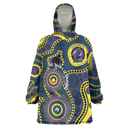 Storm NAIDOC Week 2026 Personalised Wearable Blanket Hoodie 50 Years of Deadly Aboriginal Art