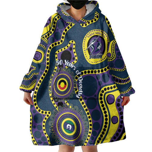 Storm NAIDOC Week 2026 Personalised Wearable Blanket Hoodie 50 Years of Deadly Aboriginal Art
