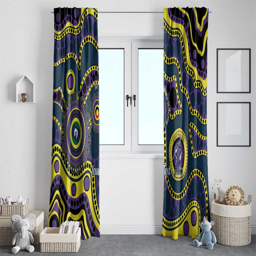 Storm NAIDOC Week 2026 Personalised Window Curtain 50 Years of Deadly Aboriginal Art