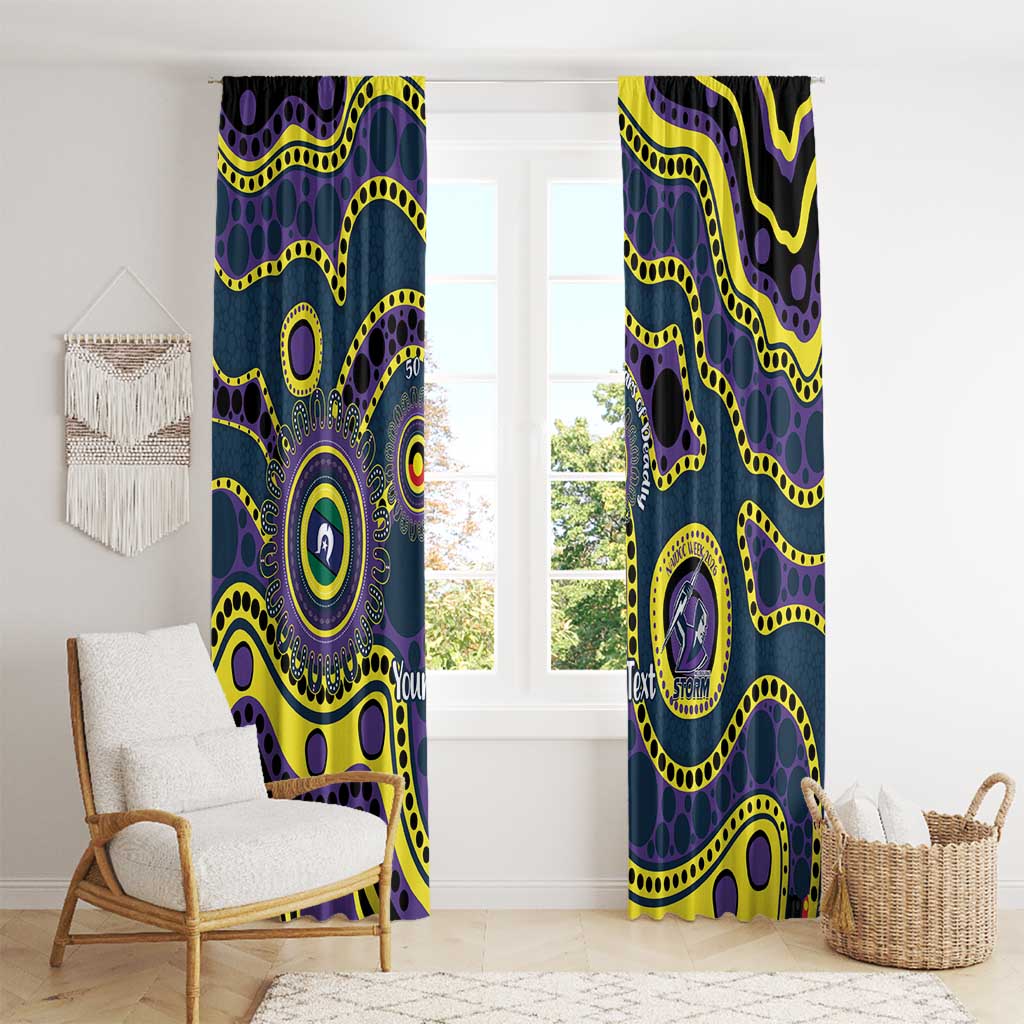 Storm NAIDOC Week 2026 Personalised Window Curtain 50 Years of Deadly Aboriginal Art