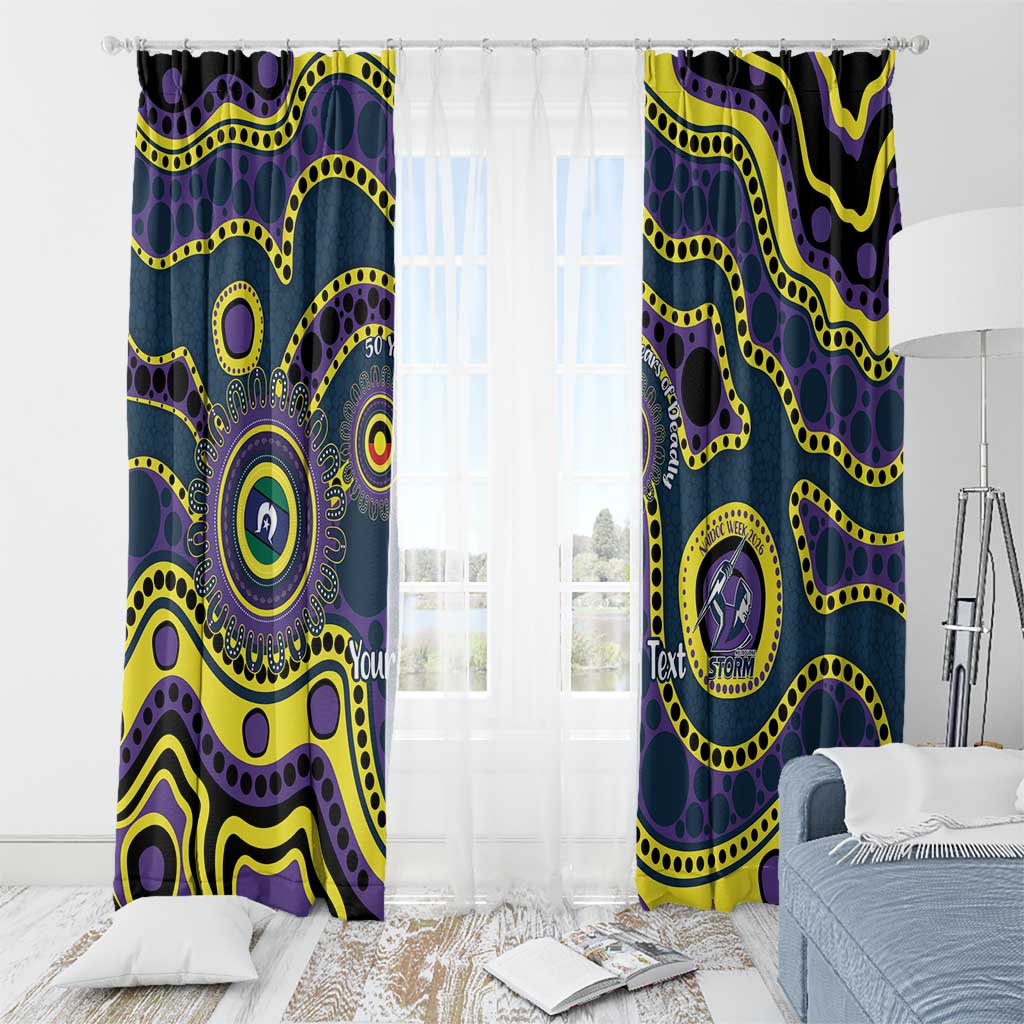 Storm NAIDOC Week 2026 Personalised Window Curtain 50 Years of Deadly Aboriginal Art