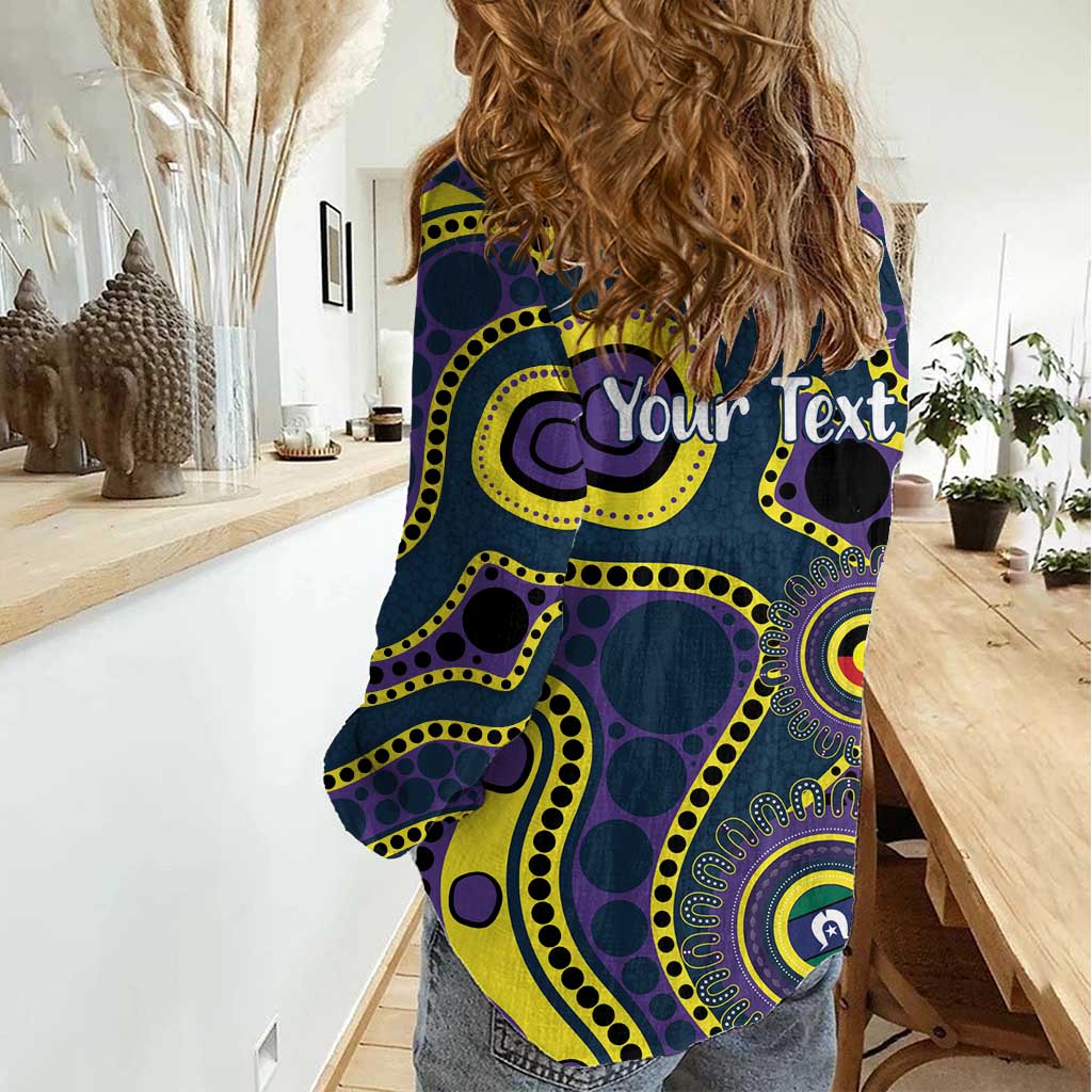 Storm NAIDOC Week 2026 Personalised Women Casual Shirt 50 Years of Deadly Aboriginal Art