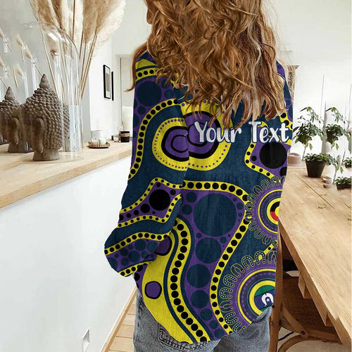 Storm NAIDOC Week 2026 Personalised Women Casual Shirt 50 Years of Deadly Aboriginal Art