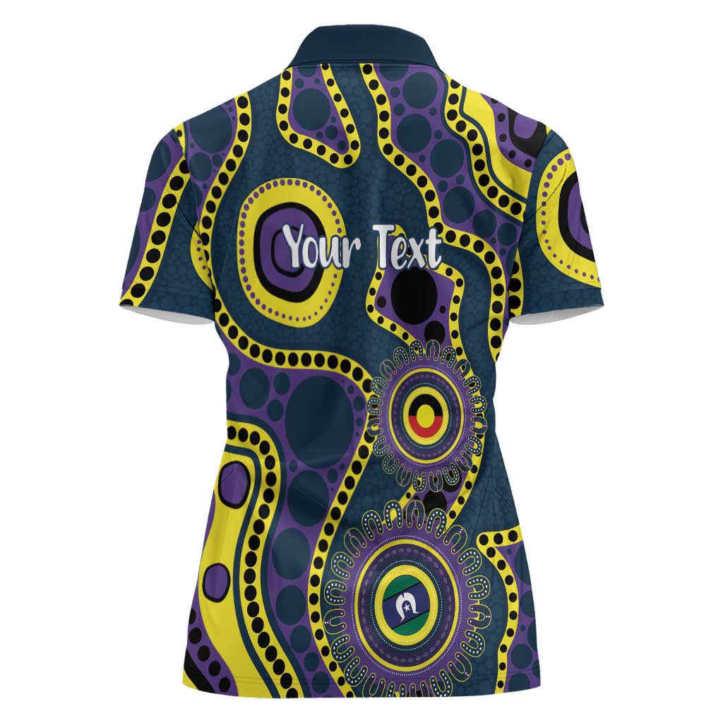 Storm NAIDOC Week 2026 Personalised Women Polo Shirt 50 Years of Deadly Aboriginal Art