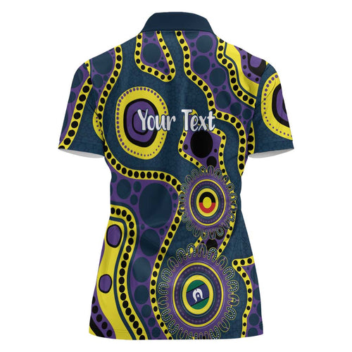 Storm NAIDOC Week 2026 Personalised Women Polo Shirt 50 Years of Deadly Aboriginal Art