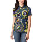 Storm NAIDOC Week 2026 Personalised Women Polo Shirt 50 Years of Deadly Aboriginal Art