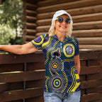 Storm NAIDOC Week 2026 Personalised Women Polo Shirt 50 Years of Deadly Aboriginal Art