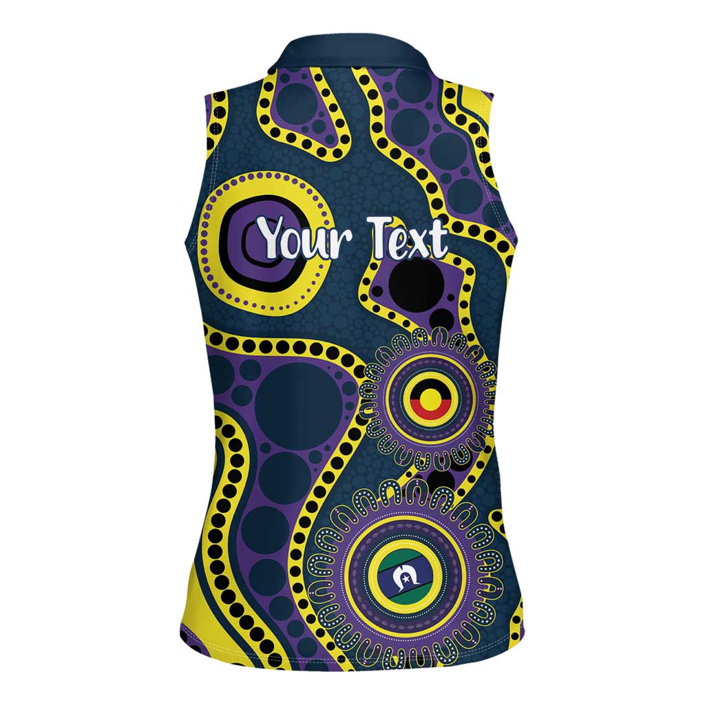 Storm NAIDOC Week 2026 Personalised Women Sleeveless Polo Shirt 50 Years of Deadly Aboriginal Art