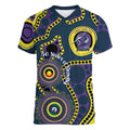 Storm NAIDOC Week 2026 Personalised Women V-Neck T-Shirt 50 Years of Deadly Aboriginal Art