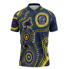 Storm NAIDOC Week 2026 Personalised Zipper Polo Shirt 50 Years of Deadly Aboriginal Art