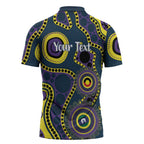 Storm NAIDOC Week 2026 Personalised Zipper Polo Shirt 50 Years of Deadly Aboriginal Art