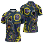 Storm NAIDOC Week 2026 Personalised Zipper Polo Shirt 50 Years of Deadly Aboriginal Art