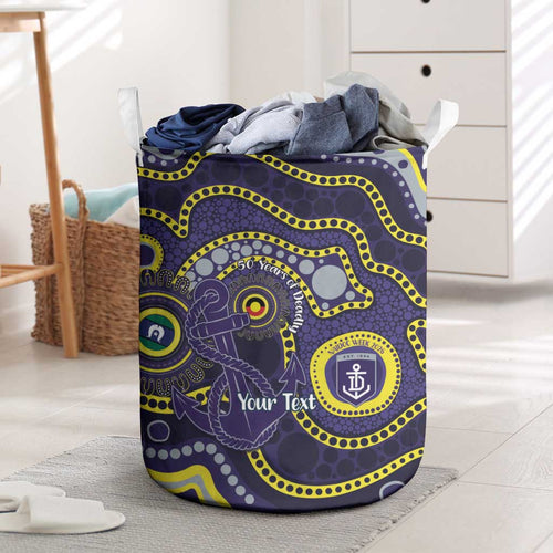 Dockers NAIDOC Week 2026 Personalised Laundry Basket 50 Years of Deadly Aboriginal Art